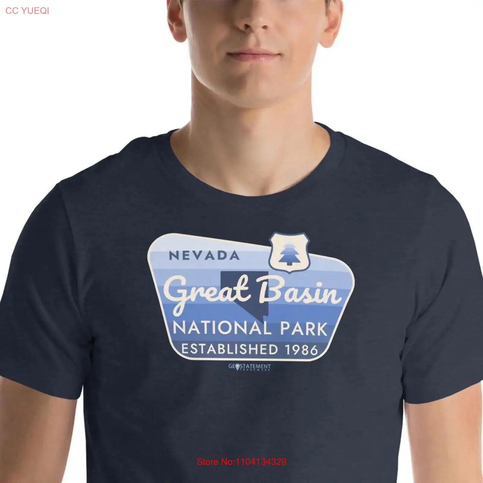 Vintage Vegas Fashion - Kaos Premium Taman Nasional Nevada Great
