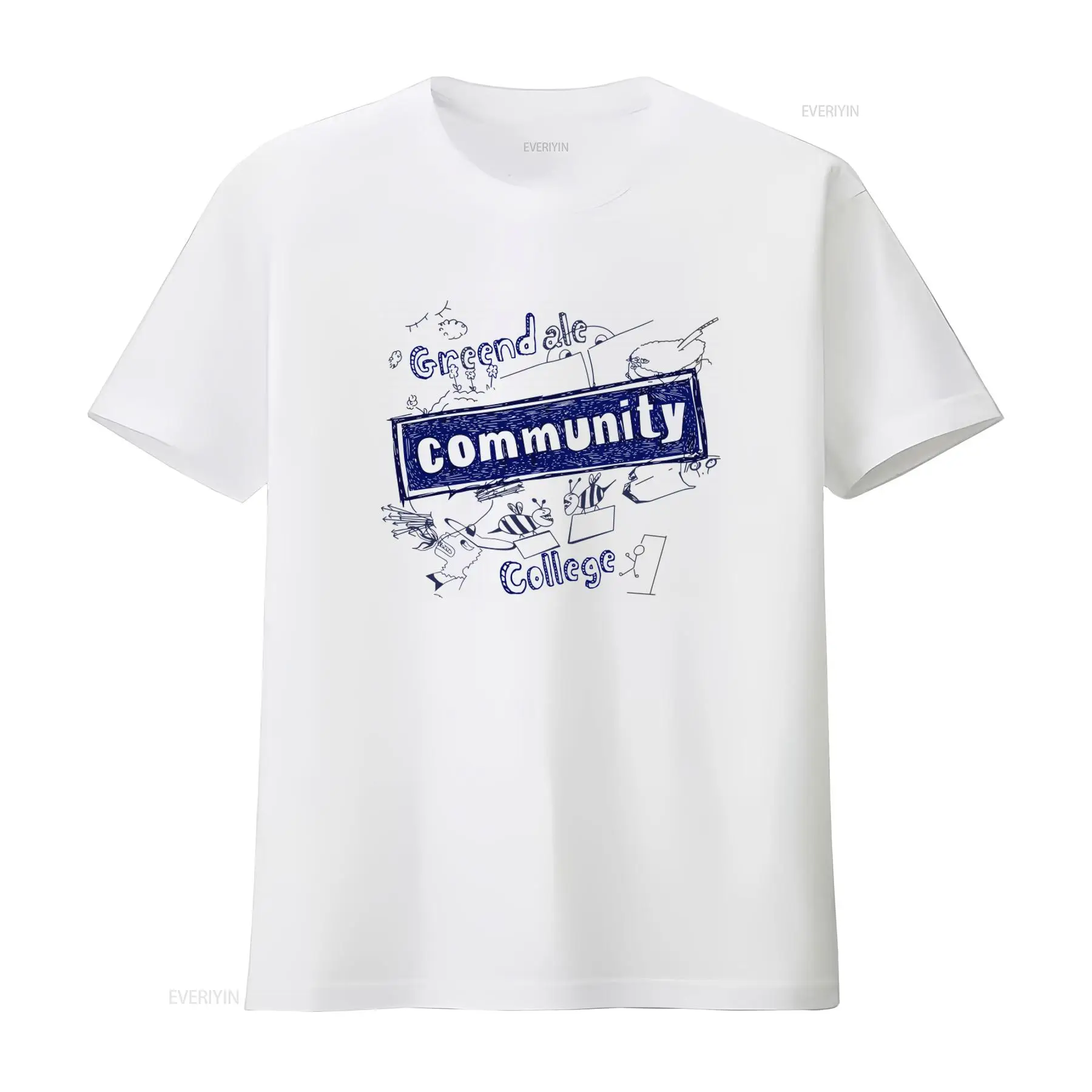 Vintage Fashion Community - Kaos Cetak Greendale Community College untuk