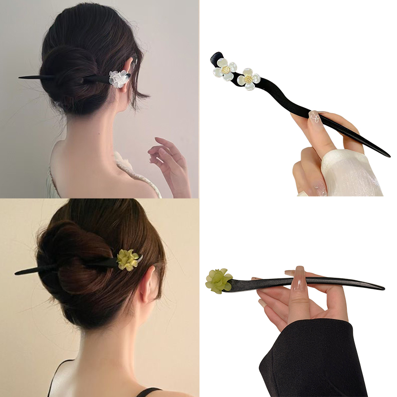 Vintage Urban Fashion - Jepit Rambut Mutiara Stik Rambut Bunga