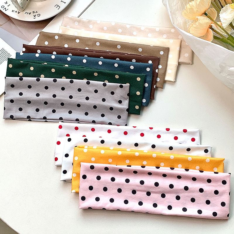 Vintage Fashion Tiktok - Ikat Kepala Polka Dot Retro untuk