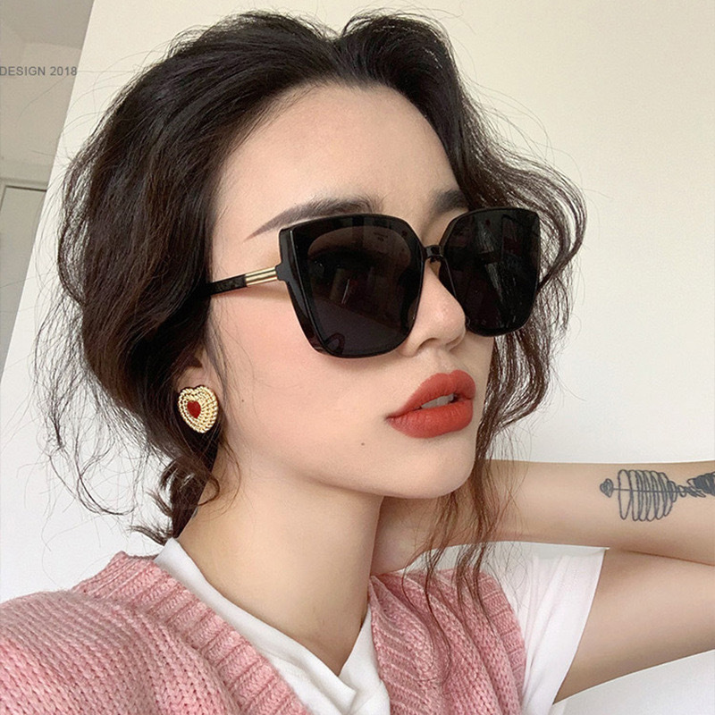 Vintage Fashion Tiktok - Kacamata Hitam Kotak Kupu-kupu Vintage untuk