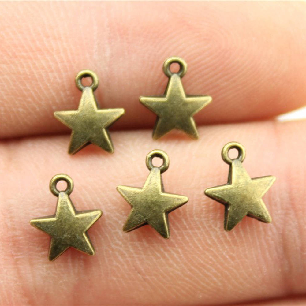 Vintage Urban Fashion - 40 Buah 8.6X7.1Mm 2 Warna Warna