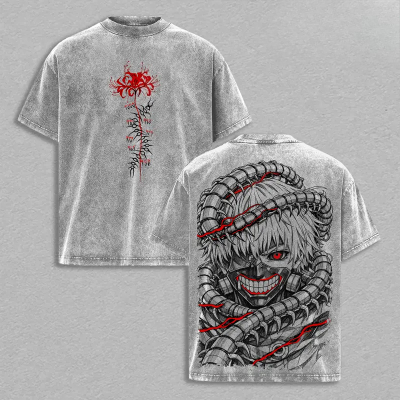 Vintage Fashion In Tokyo - Kaos Retro Manga Kaneki Ken Tokyo