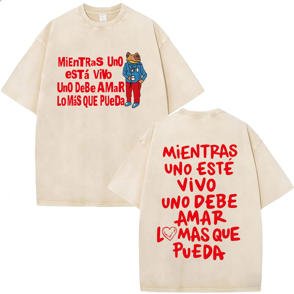 Vintage Fashion World - Kaos Vintage Rapper Bad Bunny Debi