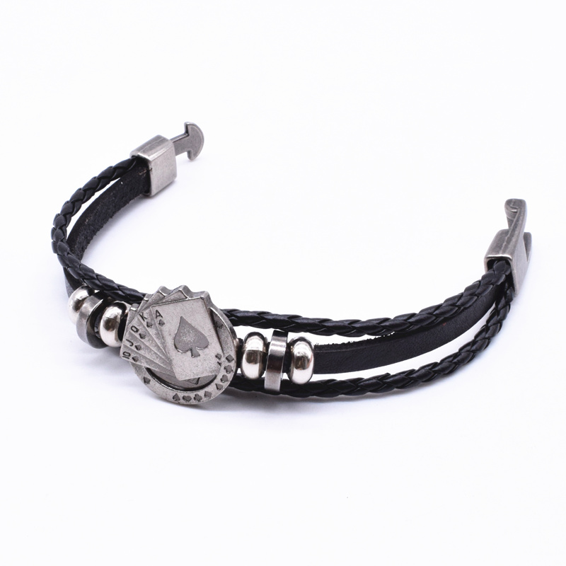 Gelang Kulit Rajut Multilayer  - Vintage Vegas Fashion ulasan dan harga
