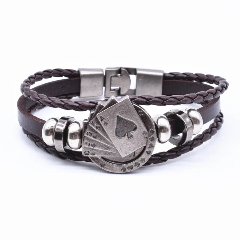 Gelang Kulit Rajut Multilayer  - Vintage Vegas Fashion ulasan dan harga
