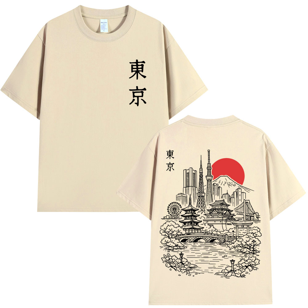 Kaus Grafis Perjalanan Sakura  - Vintage Fashion In Tokyo ulasan dan harga