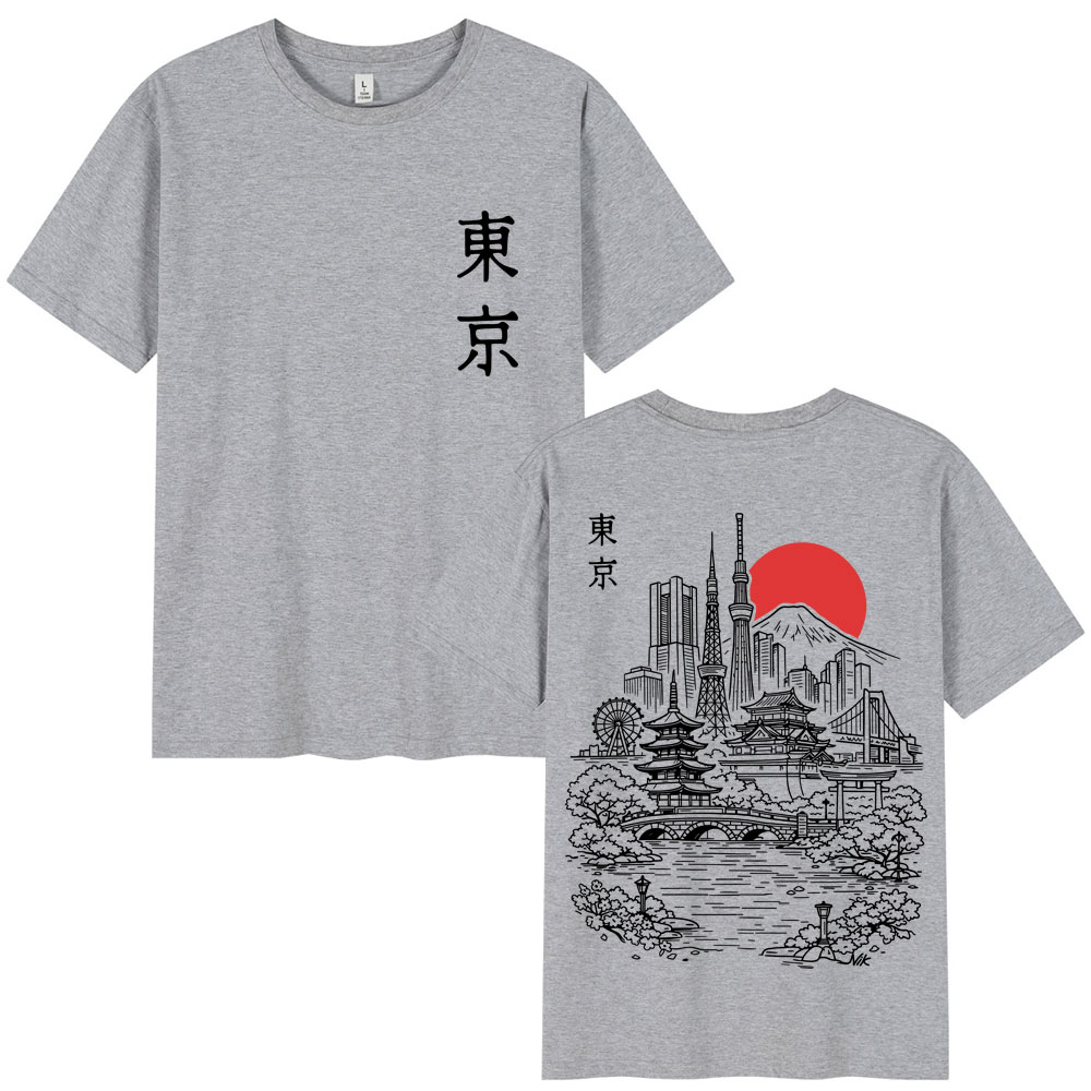 Kaus Grafis Perjalanan Sakura  - Vintage Fashion In Tokyo ulasan dan harga