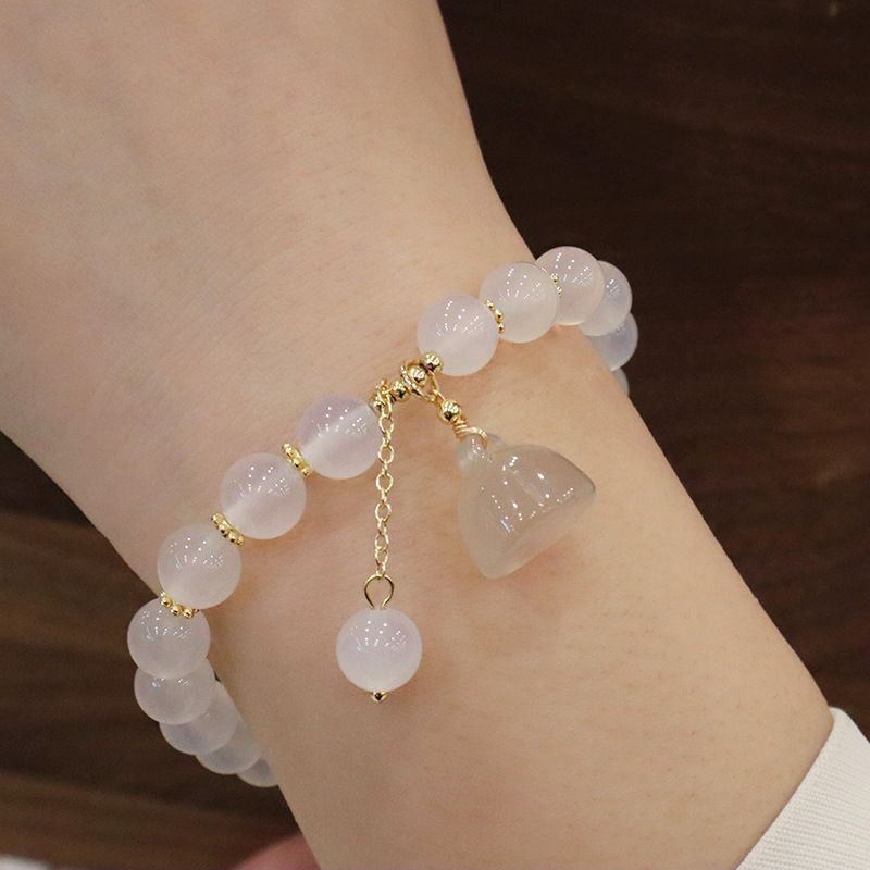 Gelang Batu Akik Putih dengan  - Vintage Fashion Tiktok ulasan dan harga