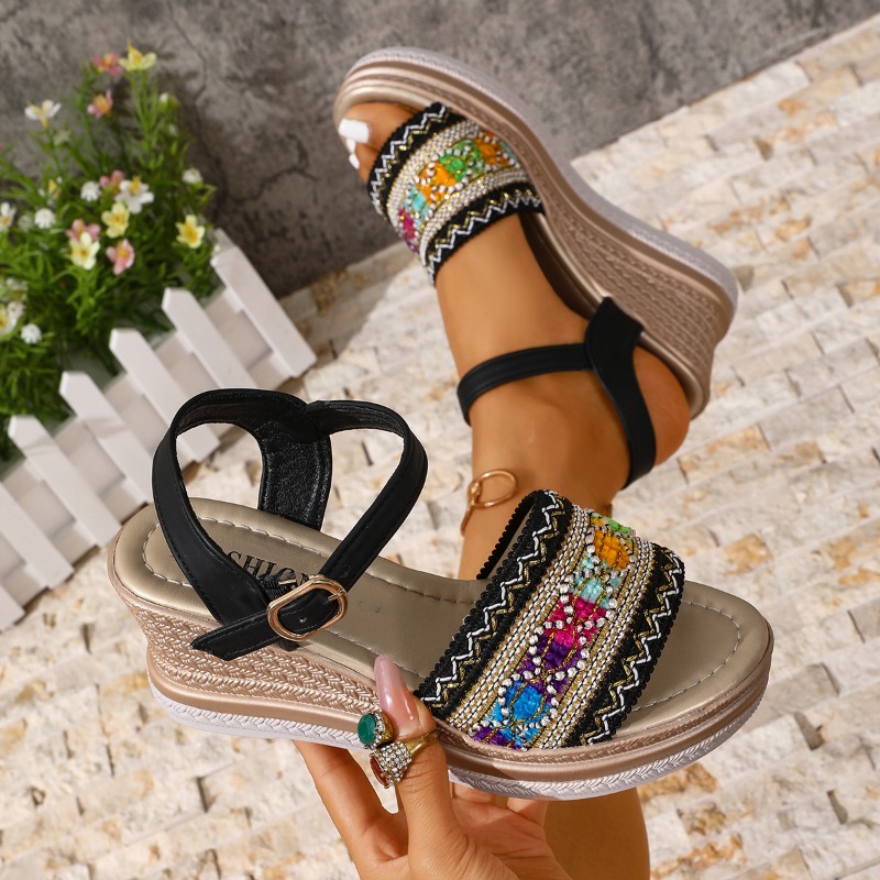 Sandal Hak Tinggi Wanita Musim - Vintage Fashion Female ulasan dan harga