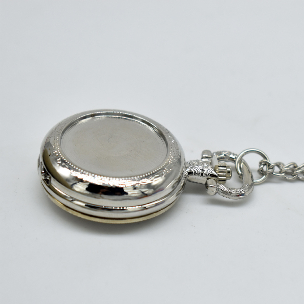 Kalung Liontin Jam Saku Logam  - Vintage Fashion Necklace ulasan dan harga