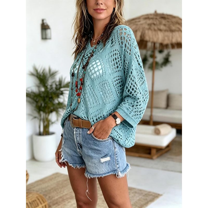 Atasan Rajutan Wanita untuk Mu - Crochet Top Boho ulasan dan harga