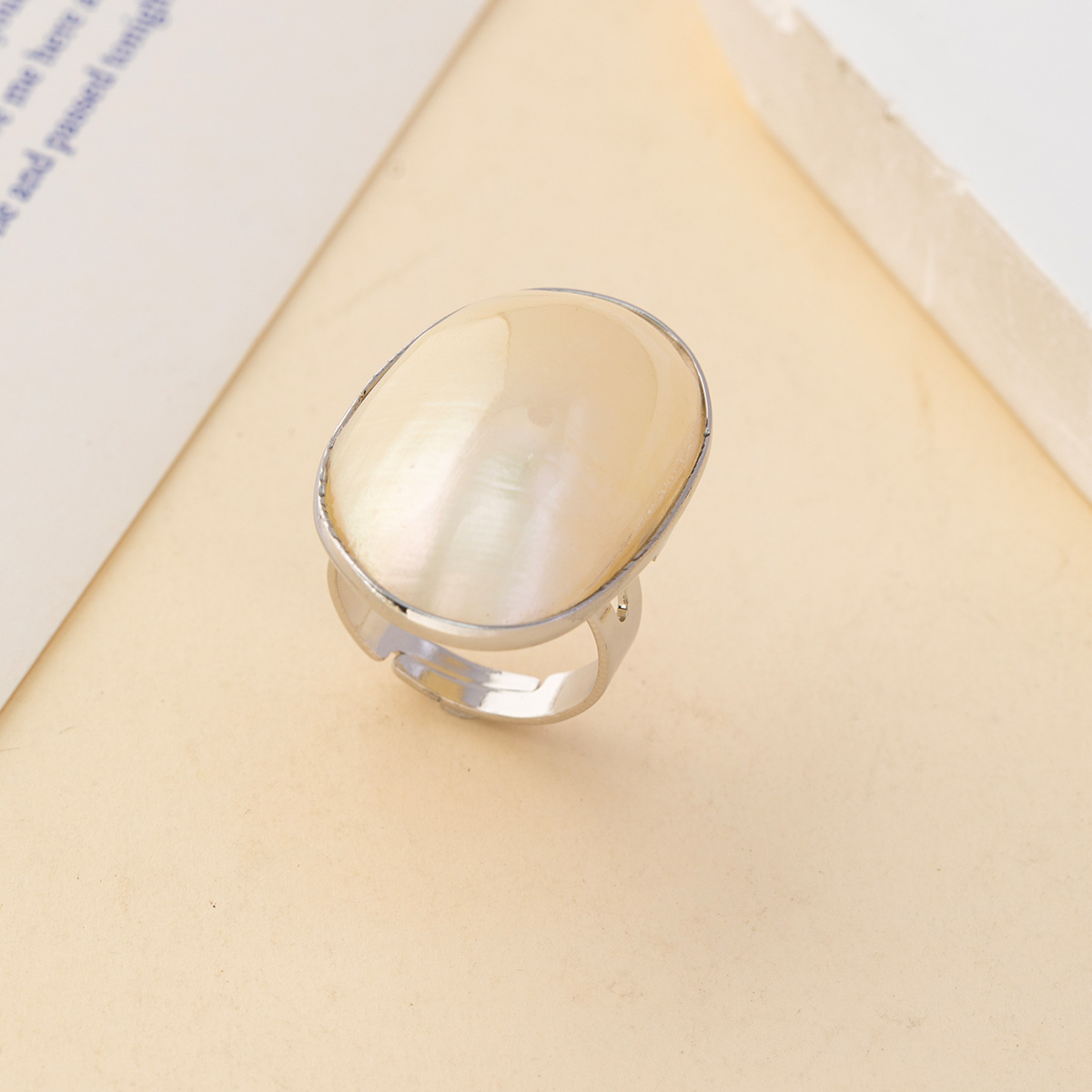 Cincin cangkang Chunky Vintage - Vintage Fashion Outlet ulasan dan harga