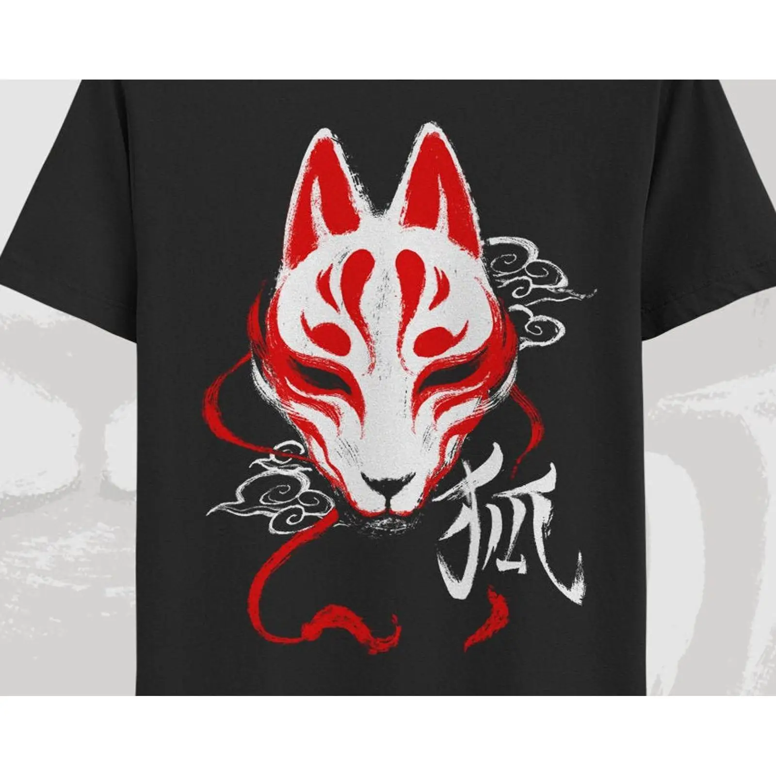 Kaos Masker Kitsune, Kaos Ruba - Vintage Fashion In Tokyo ulasan dan harga