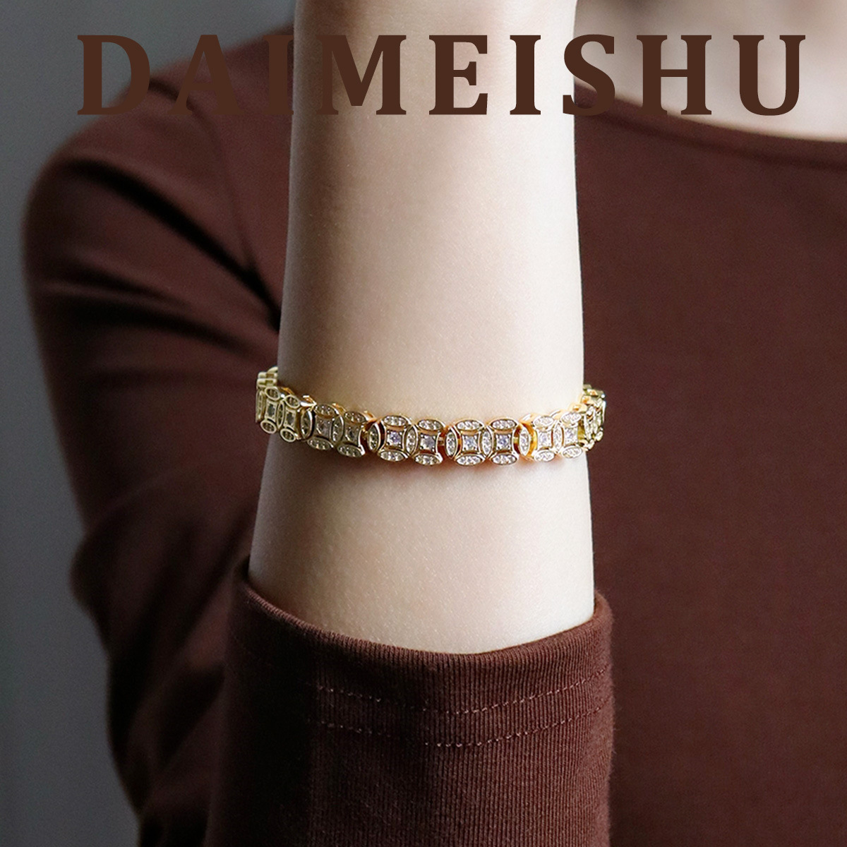 Gelang koin tembaga vintage be - Vintage Fashion Tiktok ulasan dan harga