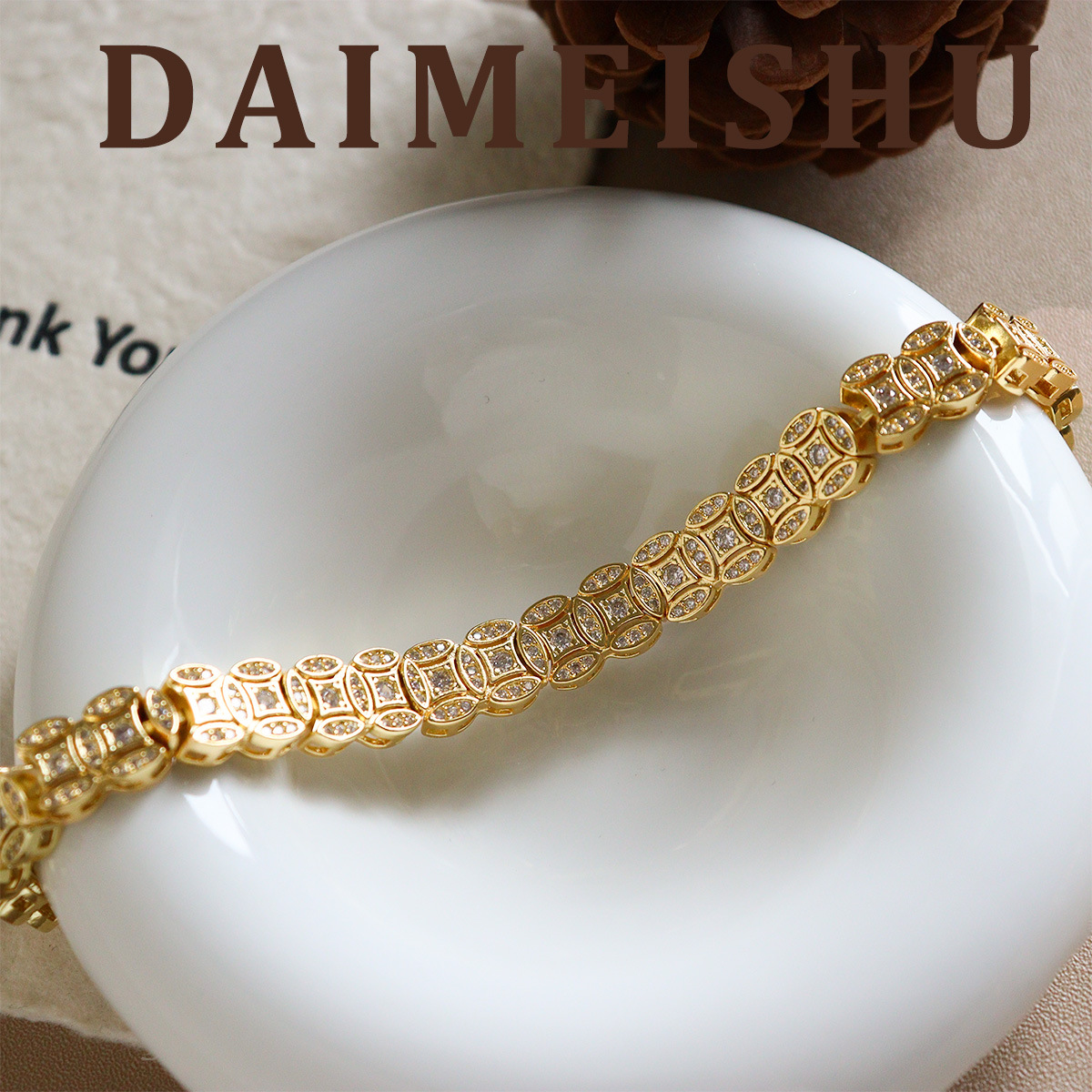Gelang koin tembaga vintage be - Vintage Fashion Tiktok ulasan dan harga