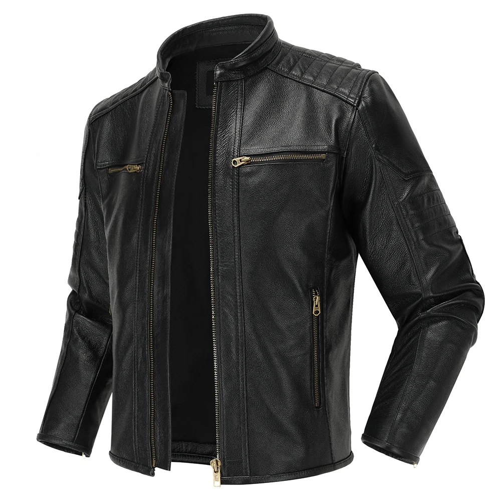 Mantel kulit motor, jaket kuli - Vintage Fashion Outfits Men ulasan dan harga