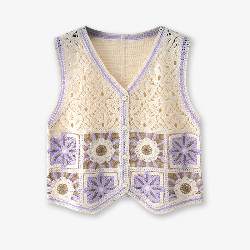 Rompi Rajut Persegi Nenek Wani - Crochet Top Boho ulasan dan harga
