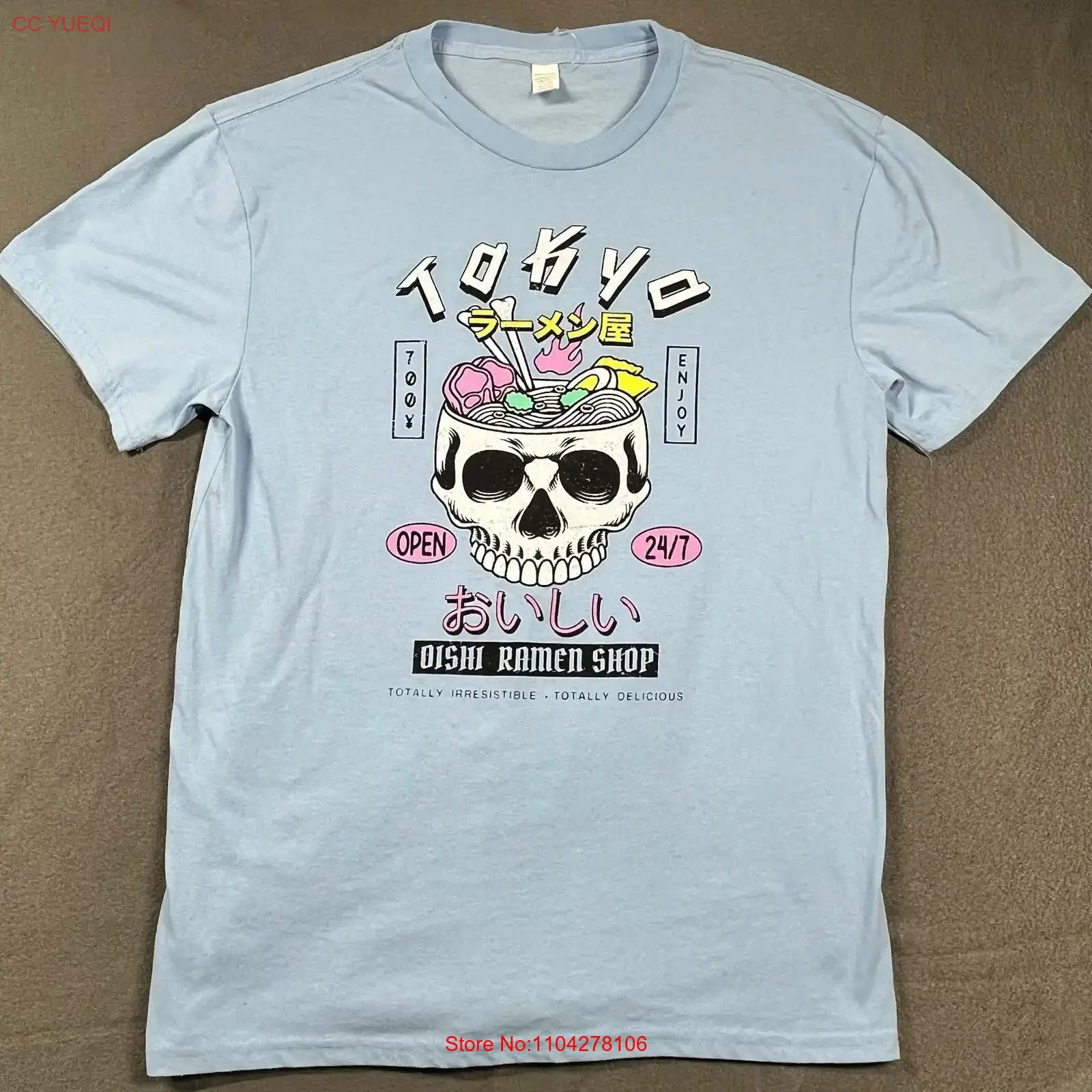 Kaos Toko Ramen Tokyo Oishi Mo - Vintage Fashion In Tokyo ulasan dan harga