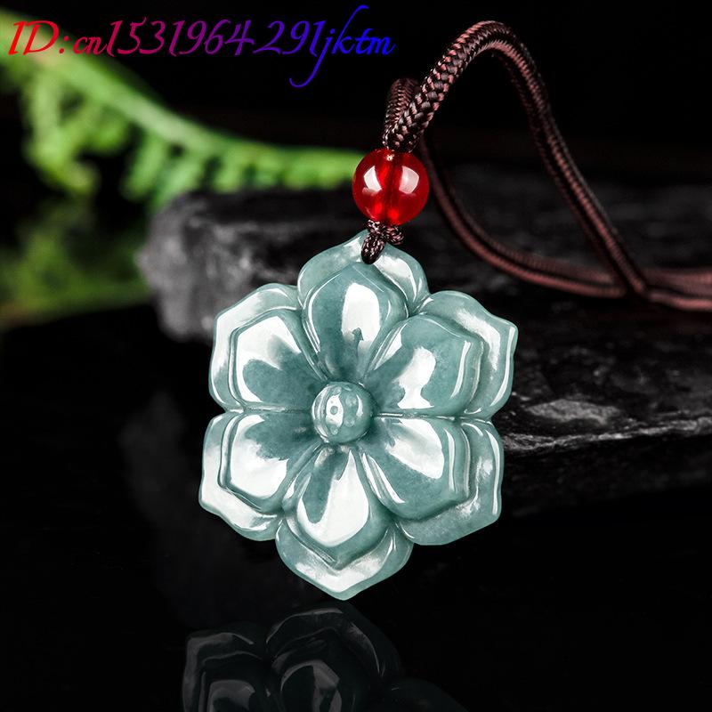 Kalung Liontin Bunga Giok Burm - Vintage Fashion Necklace ulasan dan harga