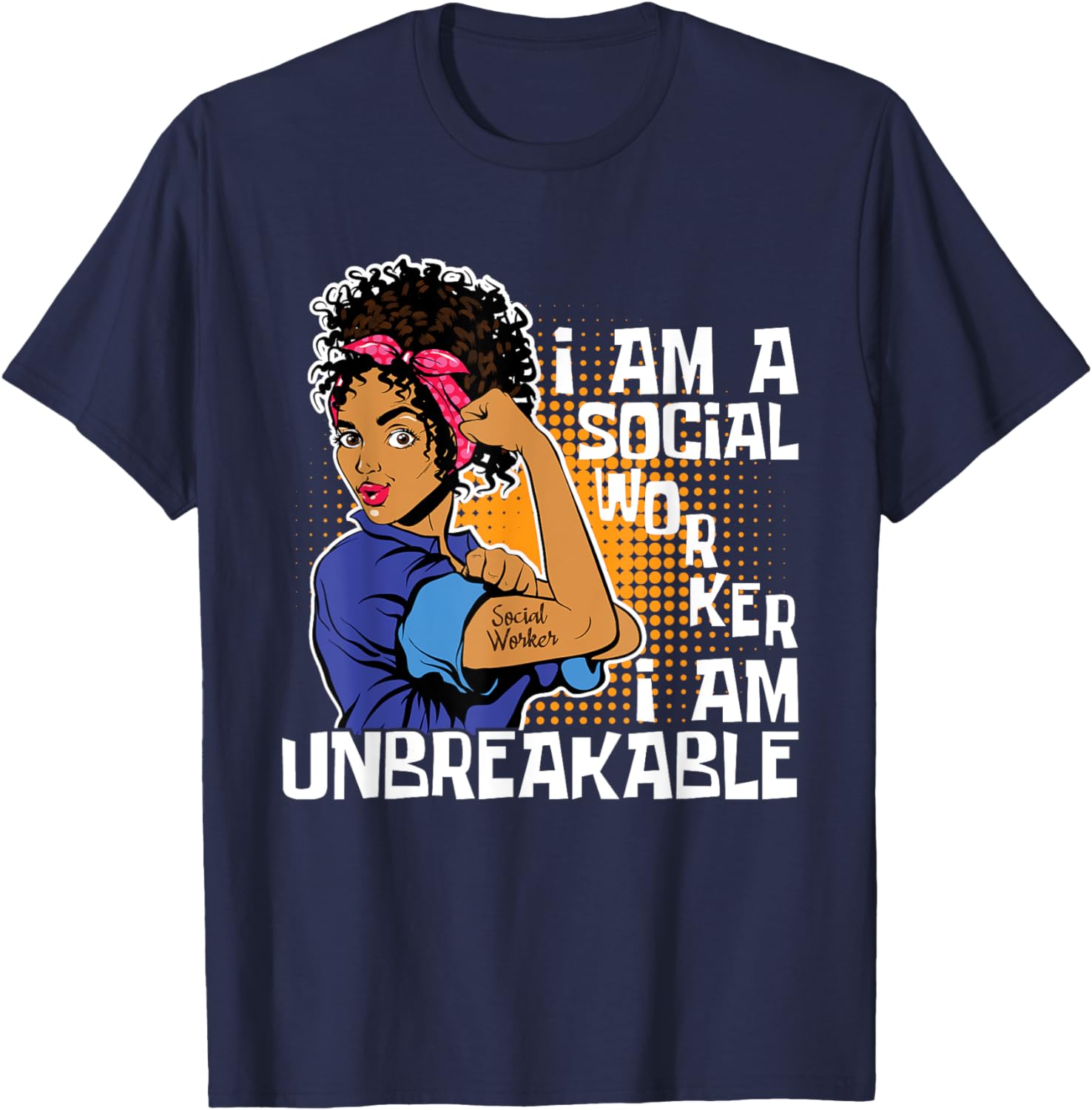Kaus I Am A Social Worker Afro - Vintage Fashion Community ulasan dan harga