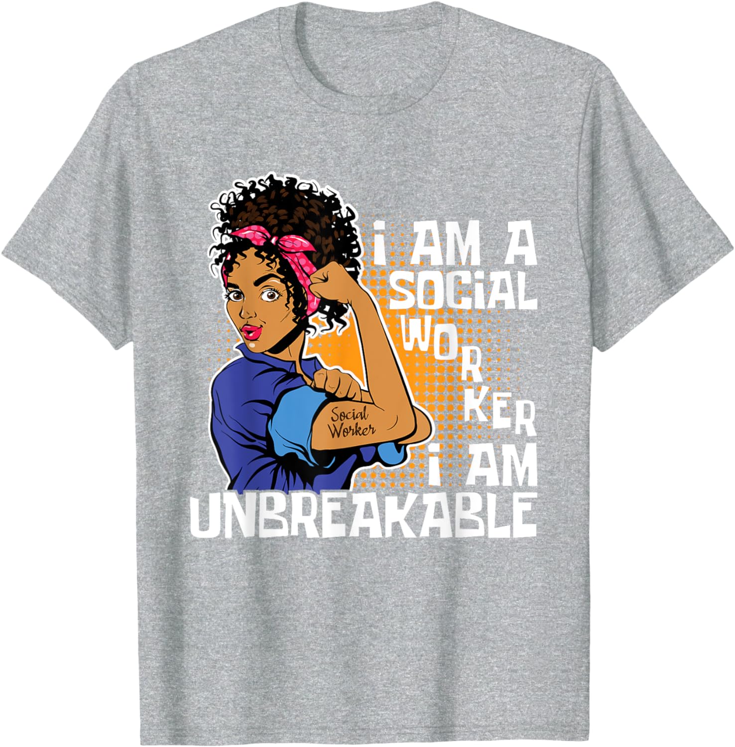 Kaus I Am A Social Worker Afro - Vintage Fashion Community ulasan dan harga