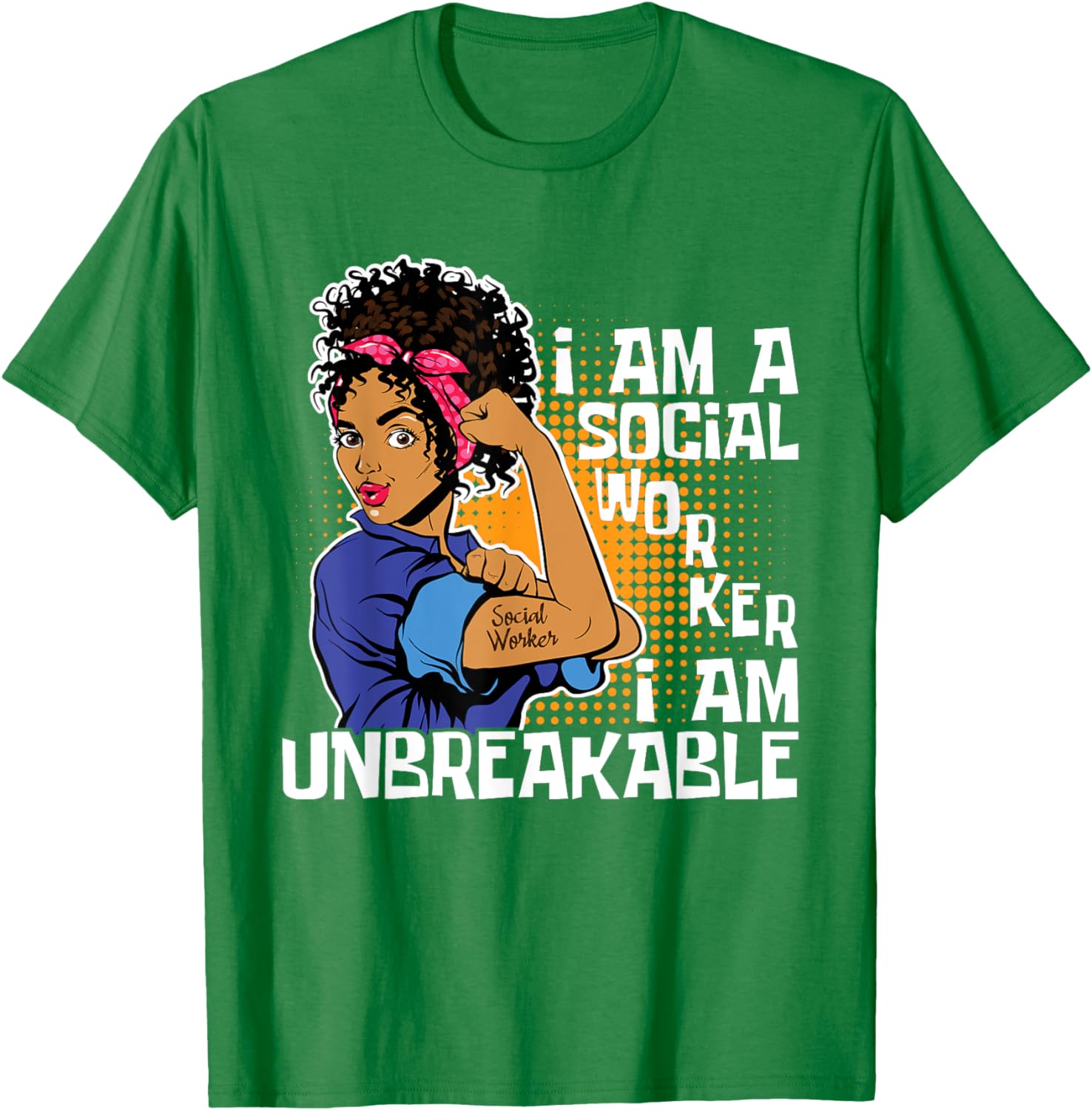 Kaus I Am A Social Worker Afro - Vintage Fashion Community ulasan dan harga