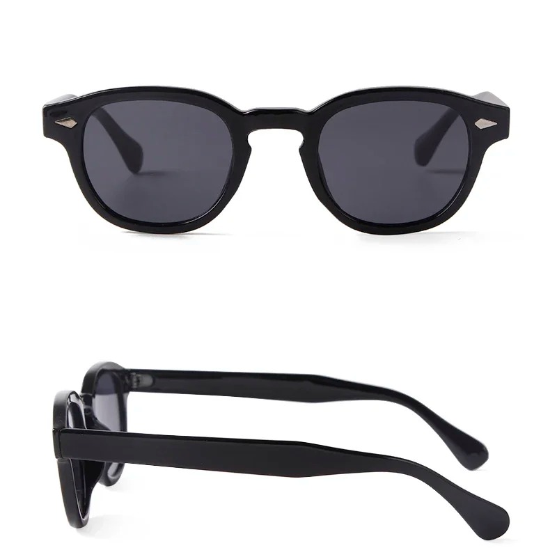 Kacamata Hitam Bulat Vintage W - Vintage Fashion Female ulasan dan harga