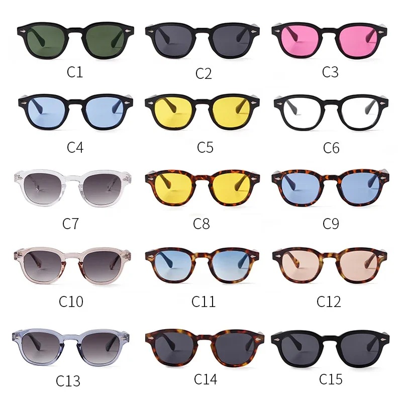 Kacamata Hitam Bulat Vintage W - Vintage Fashion Female ulasan dan harga