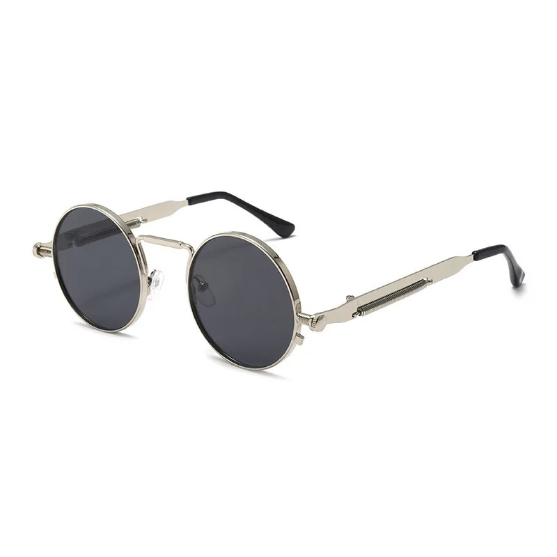 Kacamata Hitam Bulat Bingkai L - Vintage Fashion Female ulasan dan harga