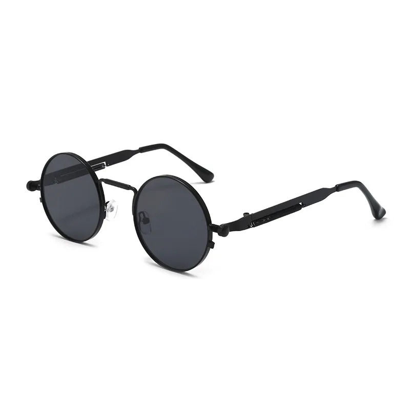 Kacamata Hitam Bulat Bingkai L - Vintage Fashion Female ulasan dan harga