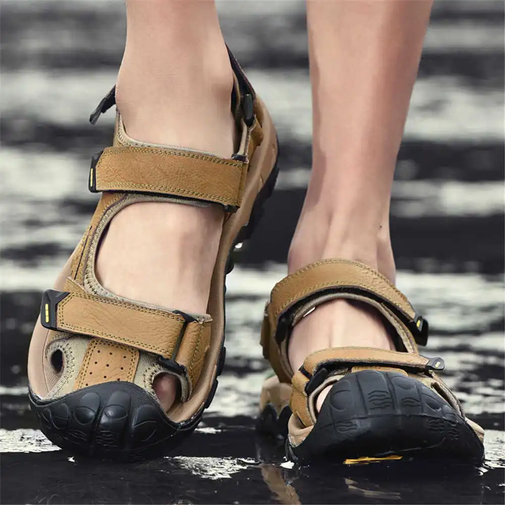 Sandal pantai kulit sapi alami - Vintage Fashion Outlet ulasan dan harga