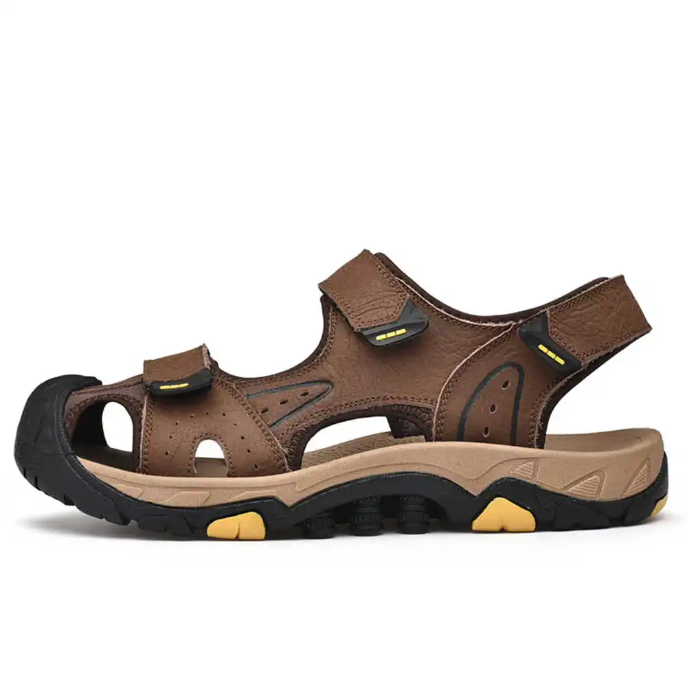 Sandal pantai kulit sapi alami - Vintage Fashion Outlet ulasan dan harga