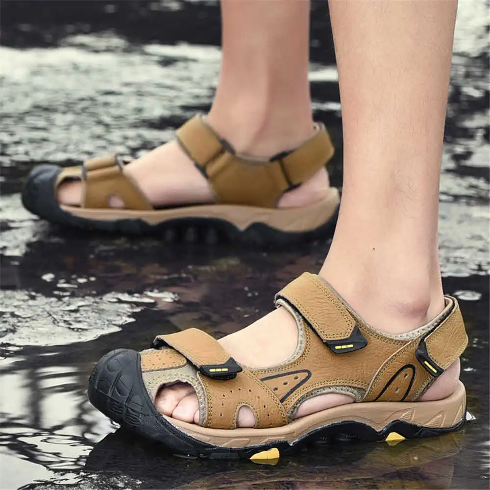 Sandal pantai kulit sapi alami - Vintage Fashion Outlet ulasan dan harga