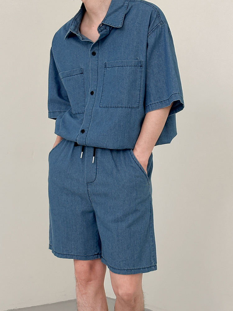 Setelan Jeans Vintage Pria Dua - Vintage Fashion Outfits Men ulasan dan harga
