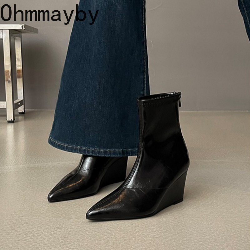 Sepatu Bot Wanita Musim Gugur  - Vintage Fashion Female ulasan dan harga