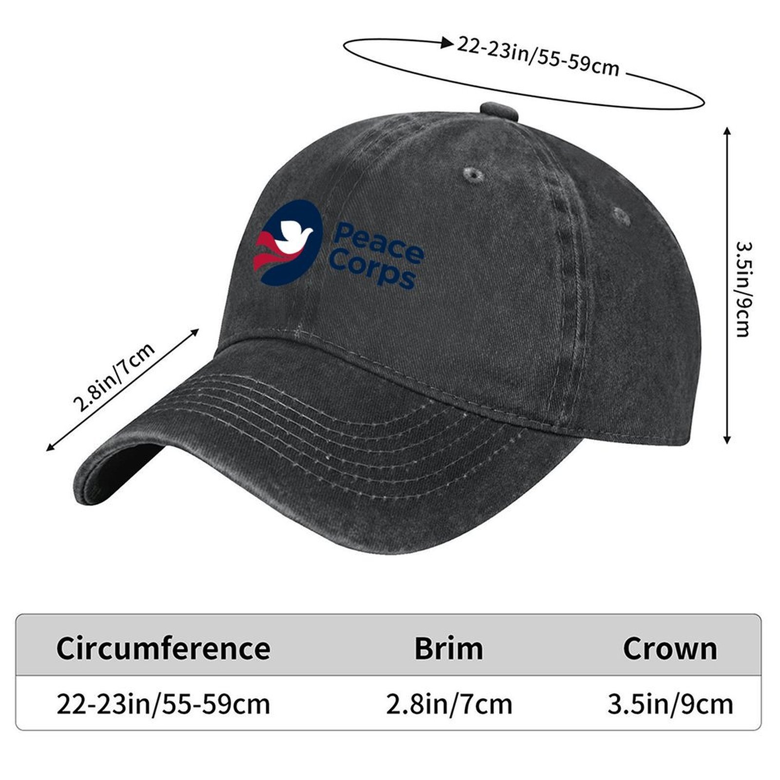 Topi Baseball Peace Corps, Top - Vintage Fashion Outlet ulasan dan harga