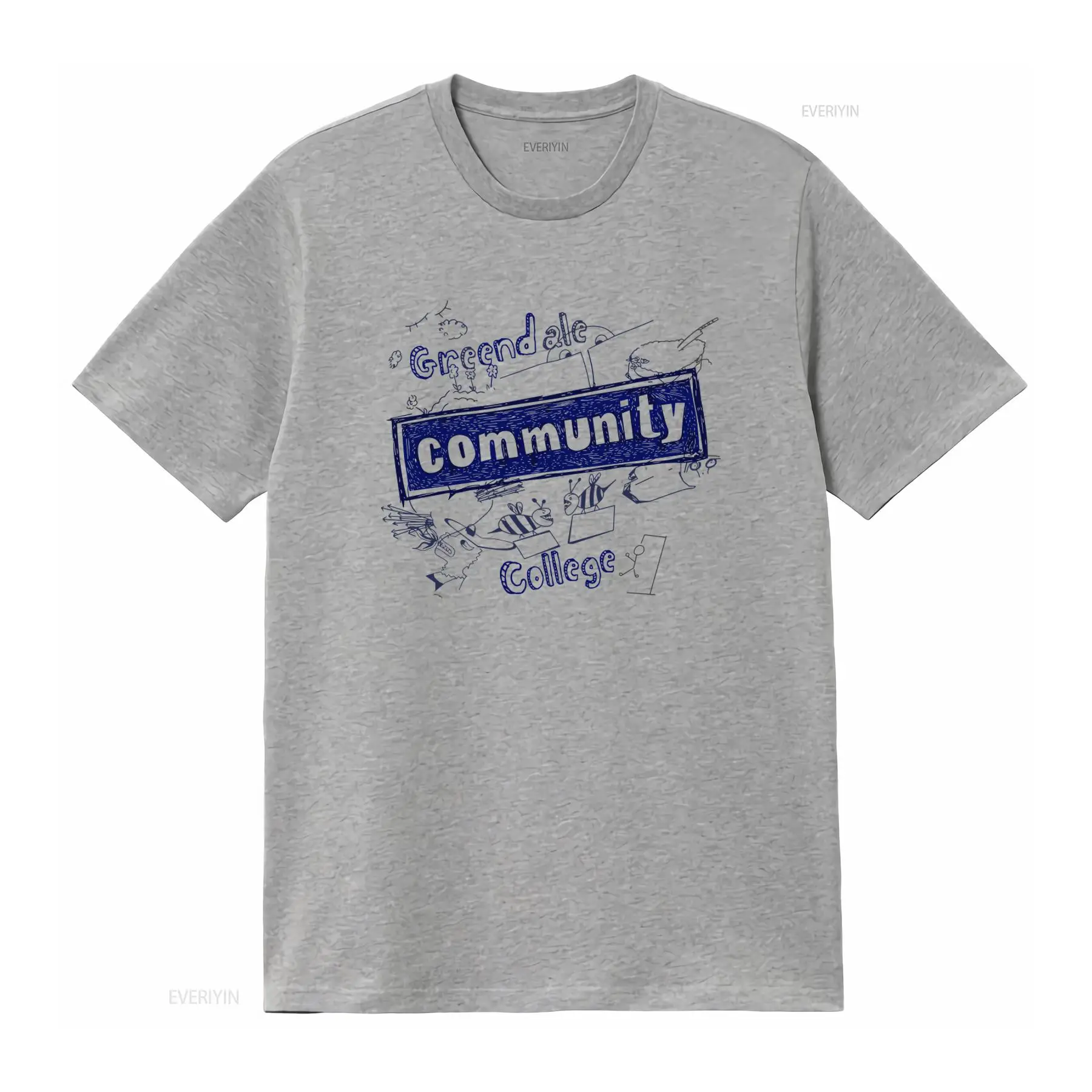 Kaos Cetak Greendale Community - Vintage Fashion Community ulasan dan harga