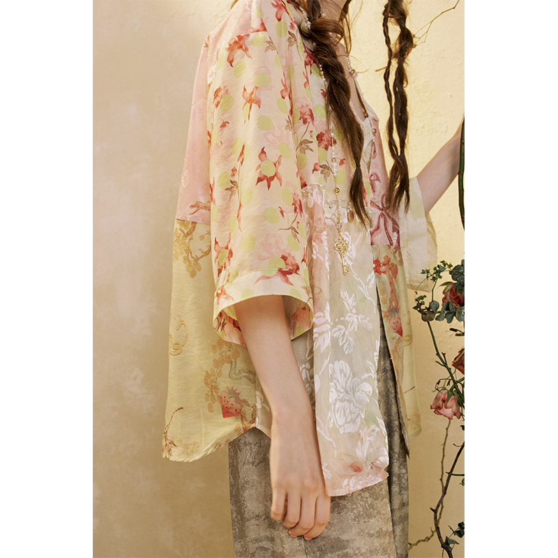 ELFSACK Blus Kimono Patchwork  - Crochet Top Boho ulasan dan harga