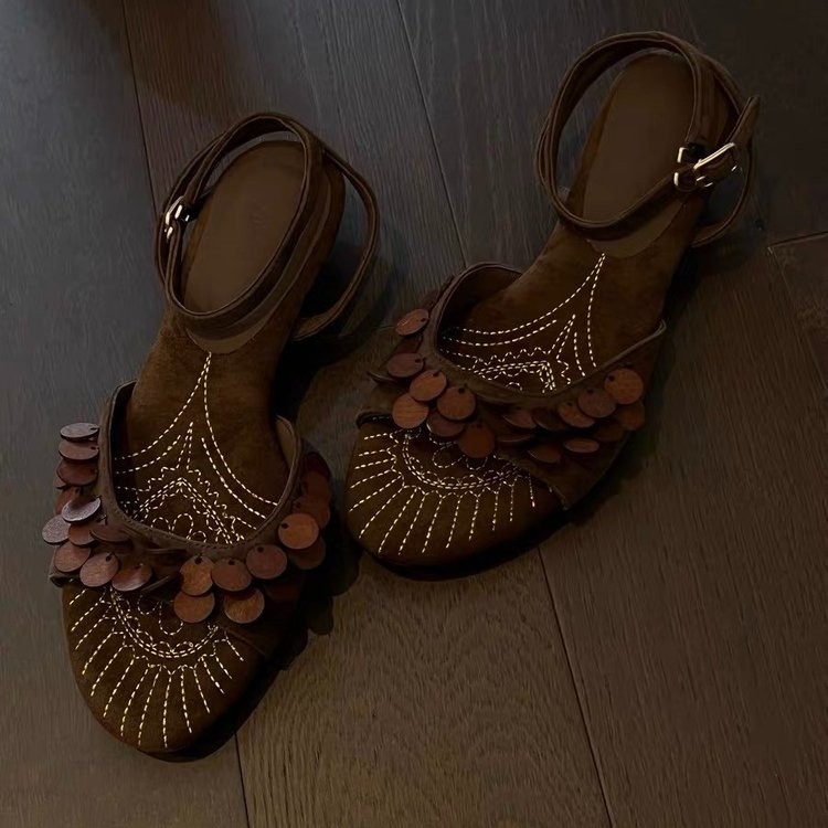 Sandal Wanita Musim Panas Terb - Vintage Fashion Female ulasan dan harga