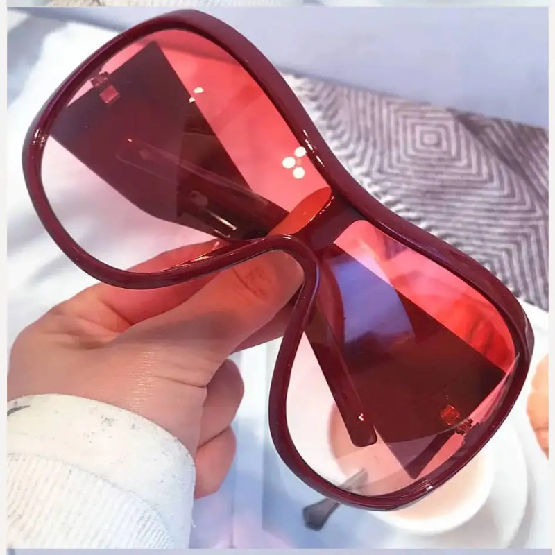 Kacamata Hitam Oversized Y2K O - Vintage Fashion Female ulasan dan harga