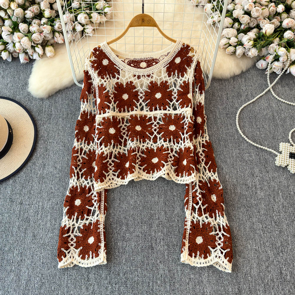 Atasan Rajut Bunga untuk Wanit - Crochet Top Boho ulasan dan harga