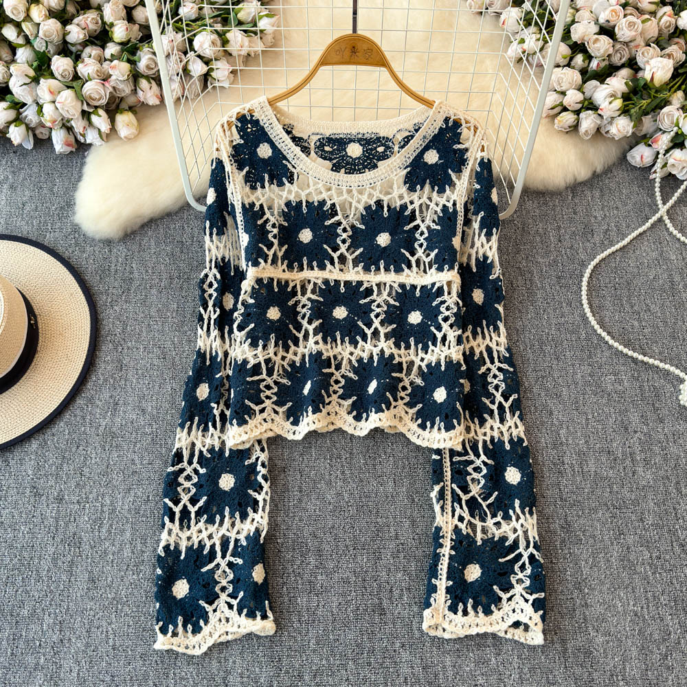 Atasan Rajut Bunga untuk Wanit - Crochet Top Boho ulasan dan harga