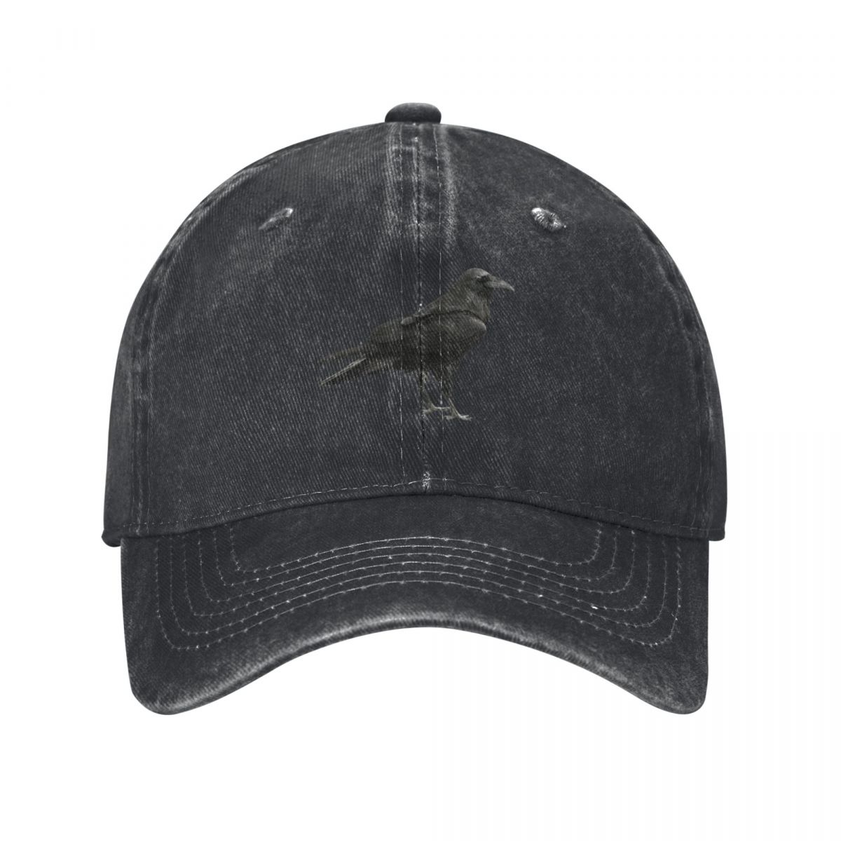 Topi Bisbol Siluet Gagak Hitam - Vintage Fashion Outlet ulasan dan harga