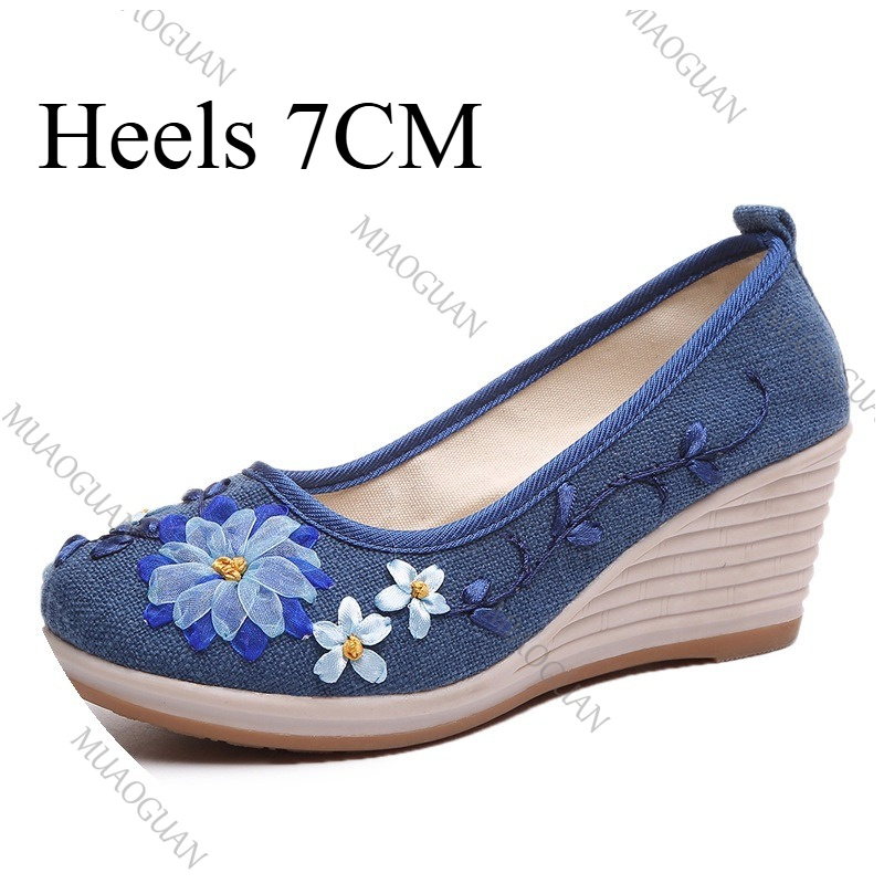 Sepatu Platform Wedge Nyaman W - Vintage Fashion Female ulasan dan harga