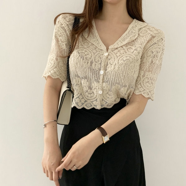 Blus bordir renda wanita, atas - Crochet Top Boho ulasan dan harga