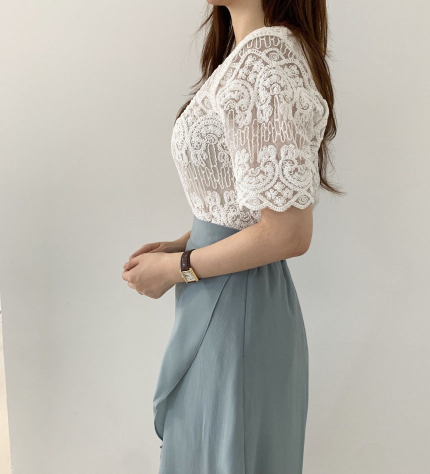 Blus bordir renda wanita, atas - Crochet Top Boho ulasan dan harga