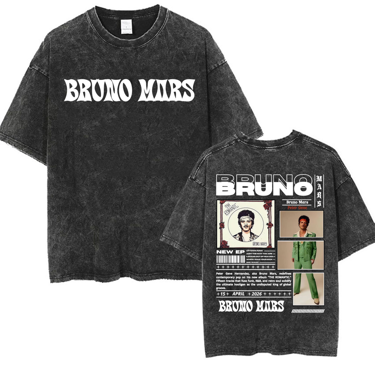 Kaus Tur Dunia Bruno Mars 2026 - Vintage Fashion World ulasan dan harga